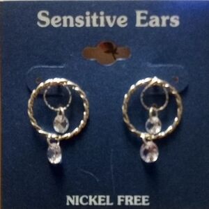 Elegant Gold and Silver Hoop Earrings